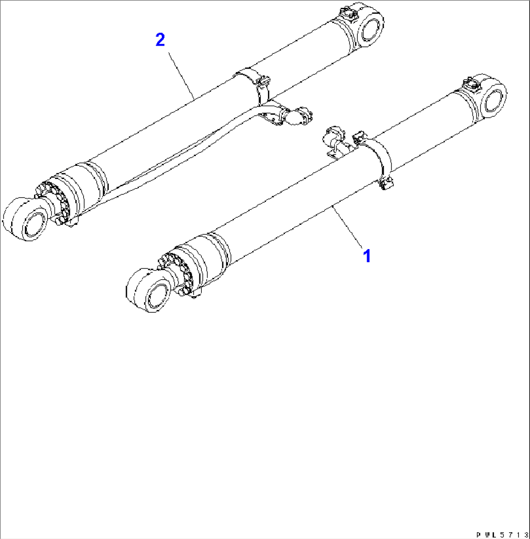 BOOM CYLINDER (FOR ANTI-DROP VALVE)