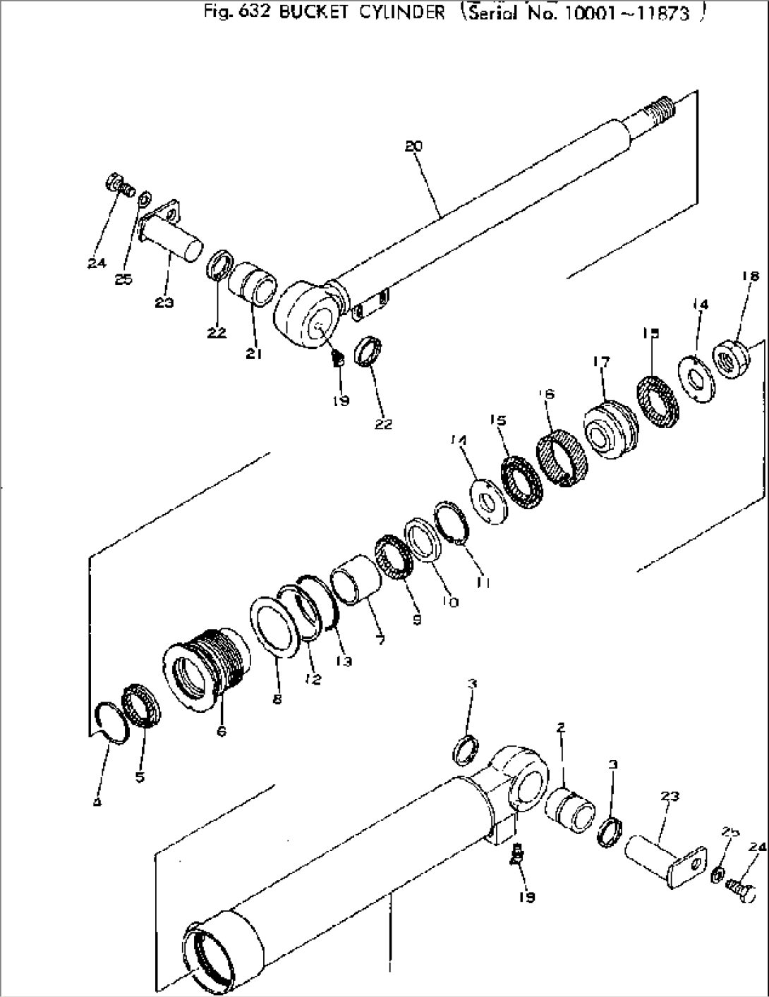 BUCKET CYLINDER(#10001-11873)