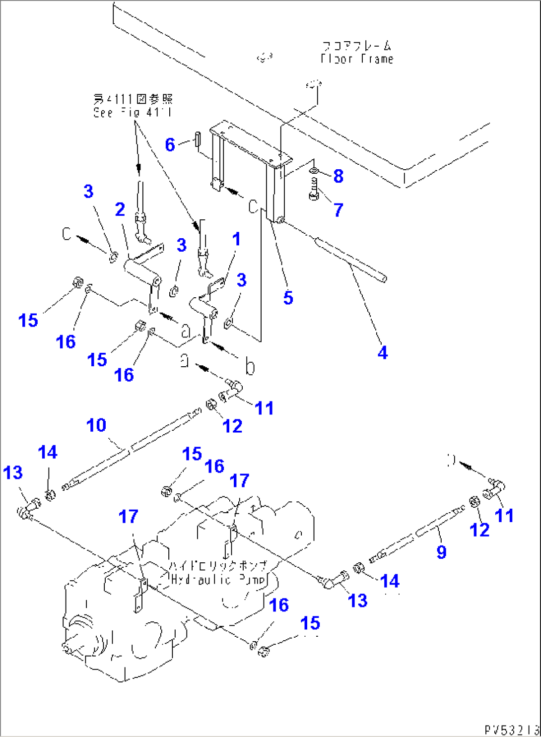 TRAVEL CONTROL LINKAGE (2/2) (LOWER)