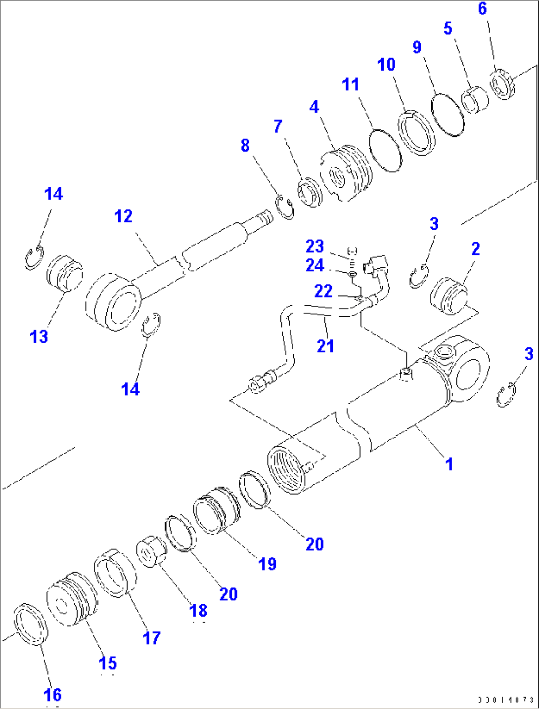 POWER TILT CYLINDER(#.-)