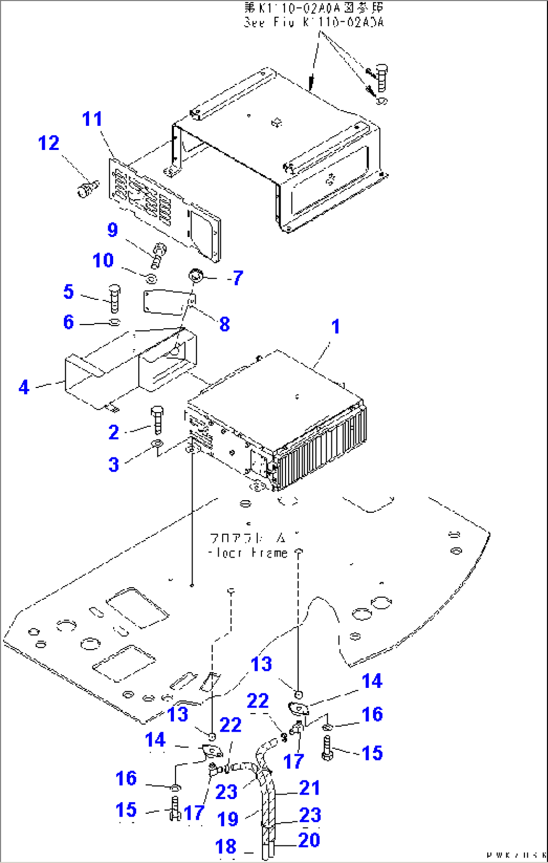 FLOOR FRAME (AIR CONDITIONER)(#1201-)