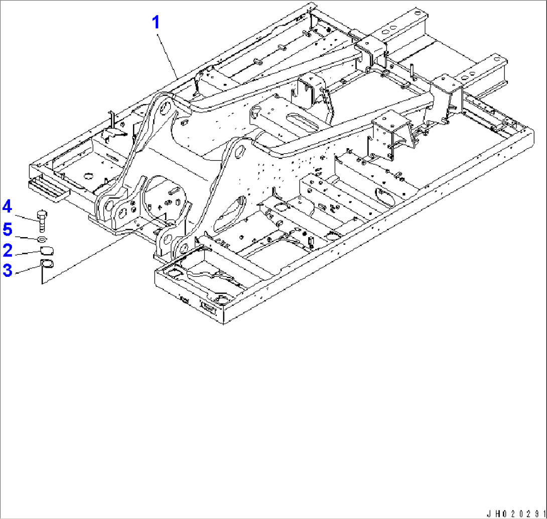 REVOLVING FRAME (FRAME) (FOR LODER AND LOWER WIPER) (EU REGRATION ARRANGEMENT)