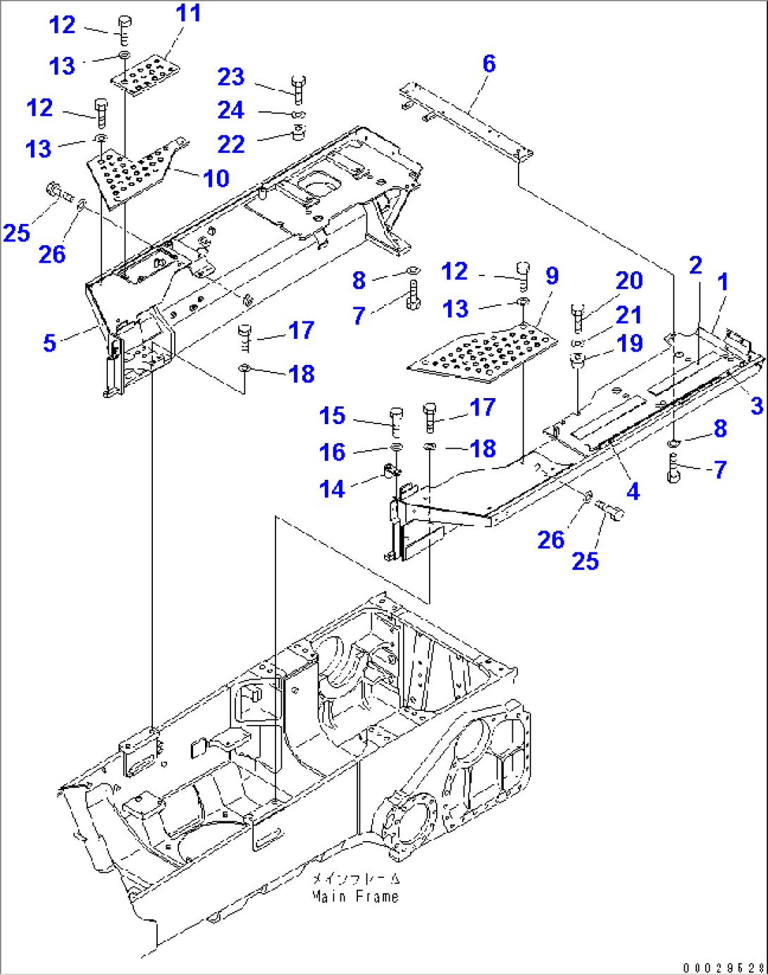 FENDER (REAR GUARD AND FILTER MOUNTING)(#67001-67701)