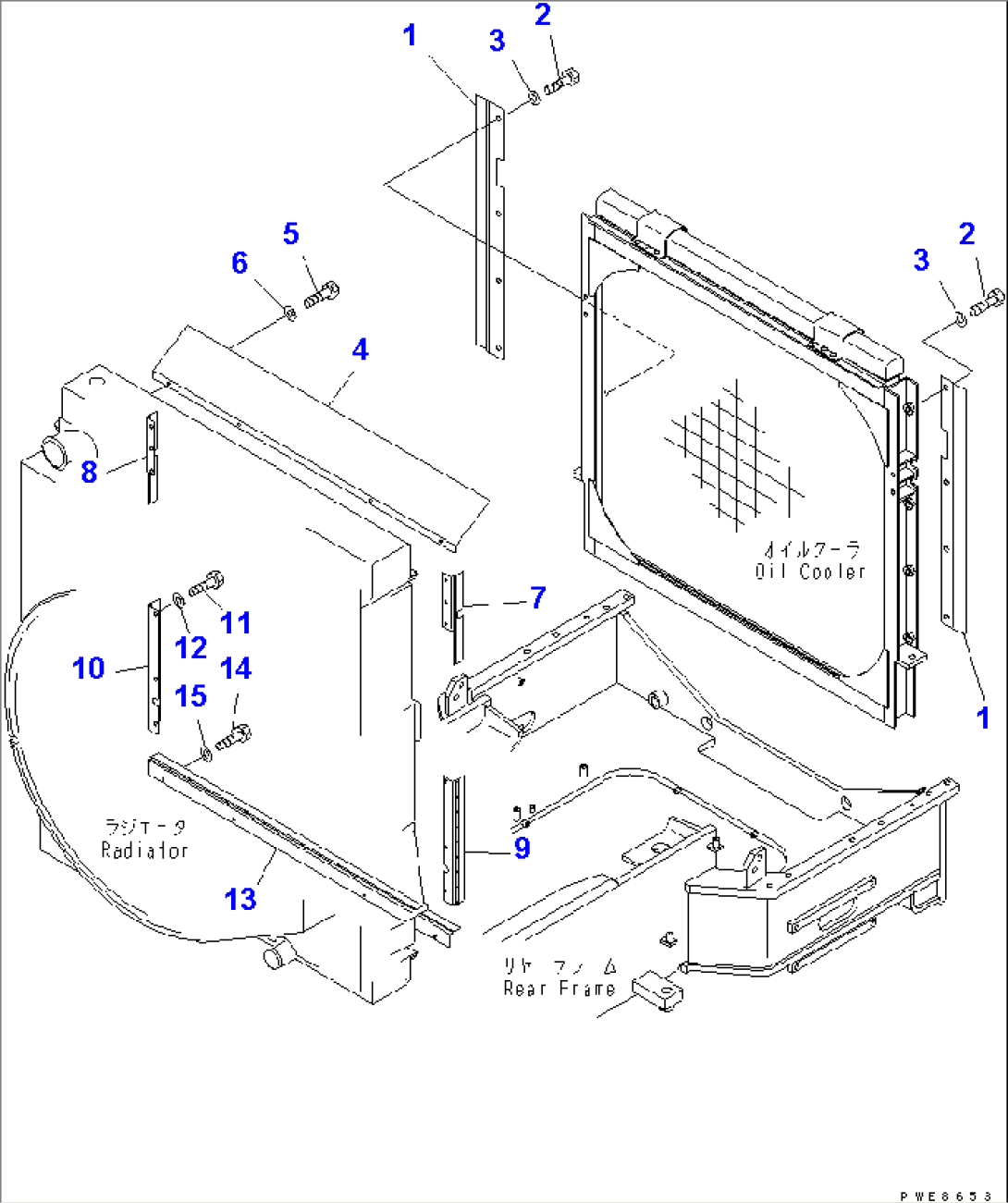 RADIATOR (BAFFLE) (TBG SPEC.)(#50001-51074)