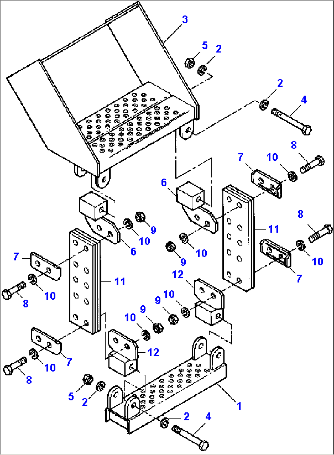 FIG NO. 5135B BATTERY BOX SIDE STEP ASSEMBLY