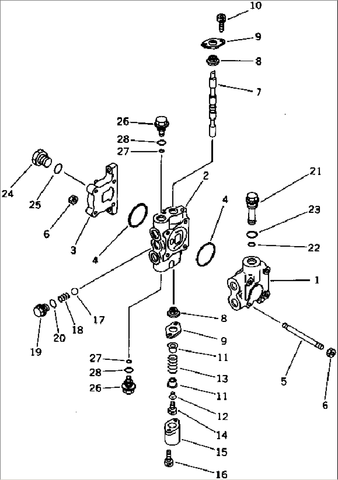 1-SPOOL CONTROL VALVE (FOR ATTACHMENT)