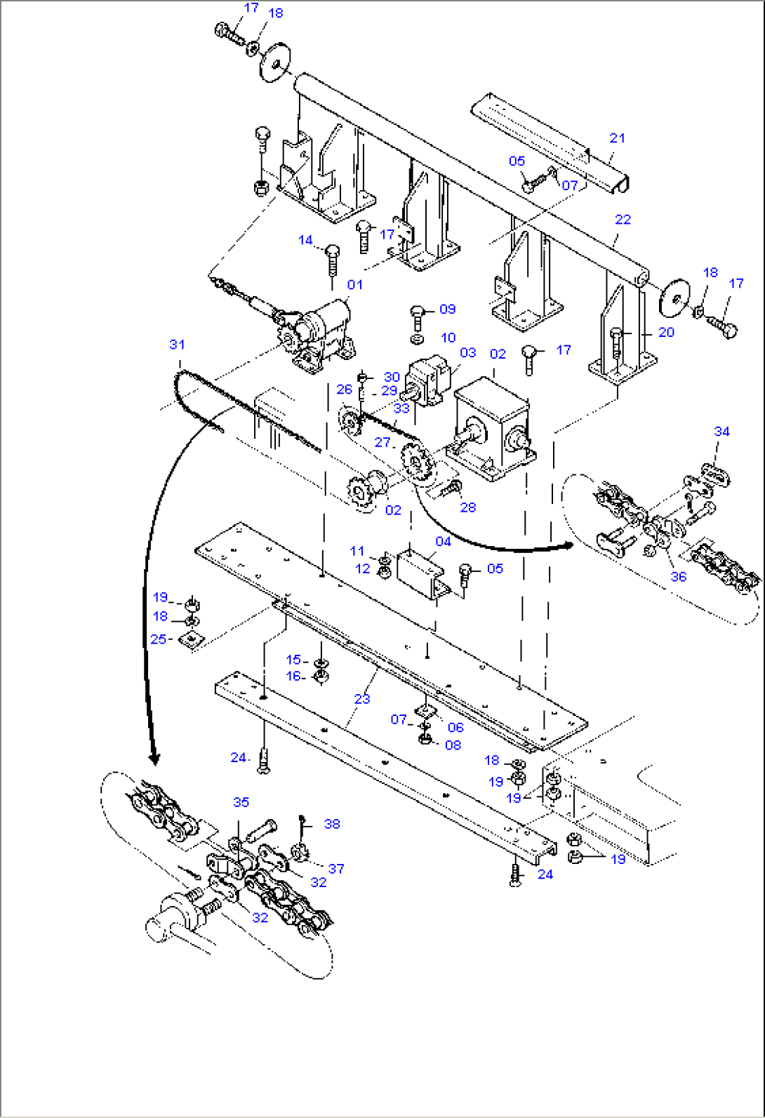 Drive - Reel Arrangement