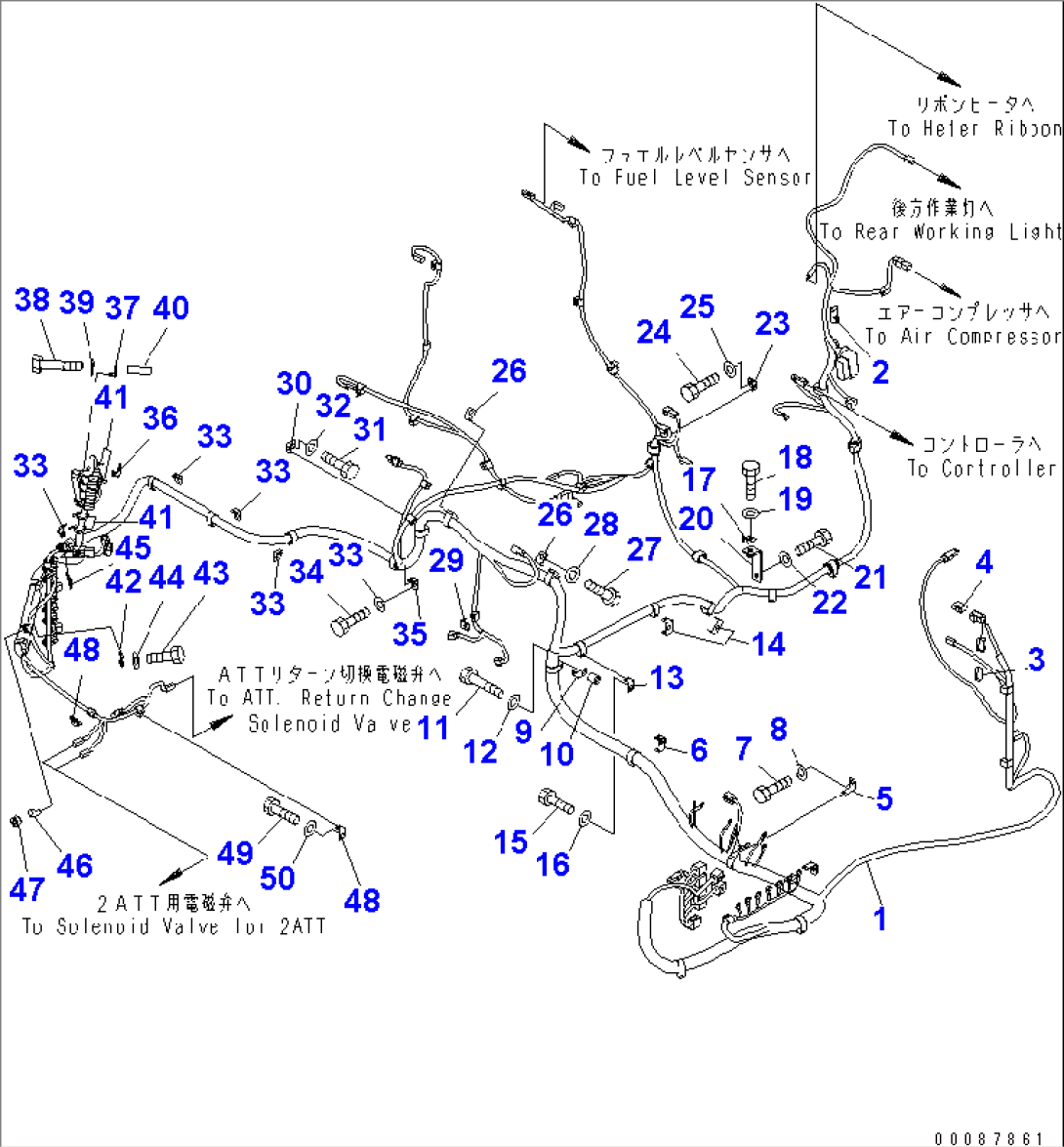 WIRING (MAIN HARNESS) (HARNESS AND CLIP) (EU. SPEC.)(#40001-41423)
