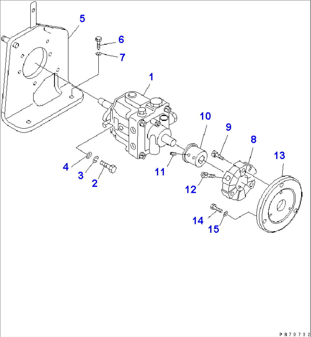 HST PUMP AND COUPLING(#6000-)
