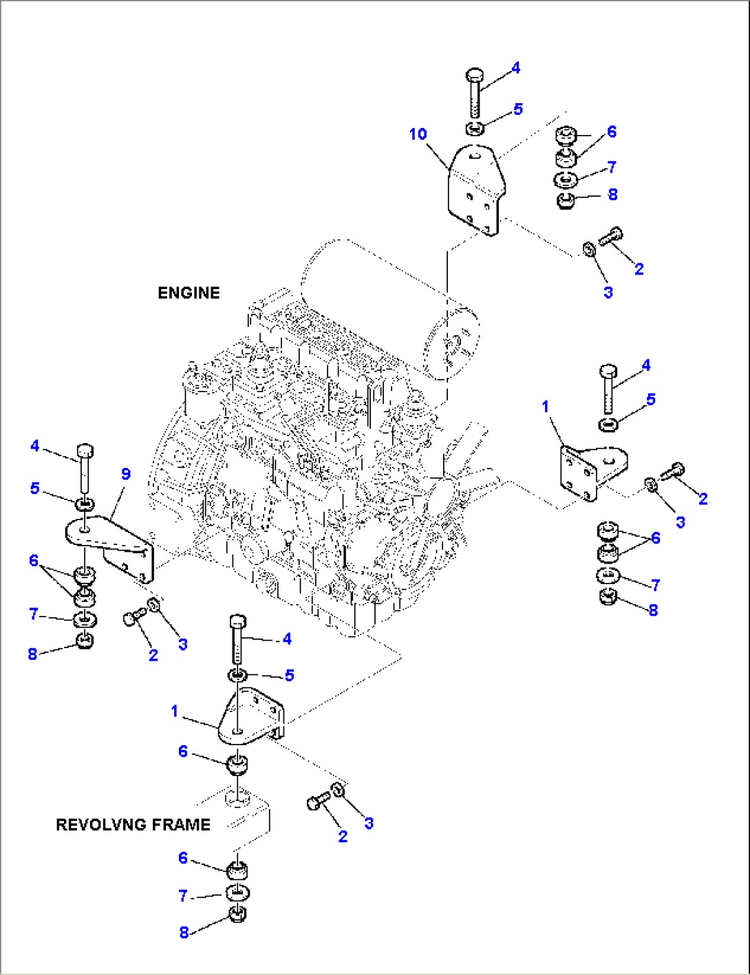 ENGINE MOUNTING PARTS