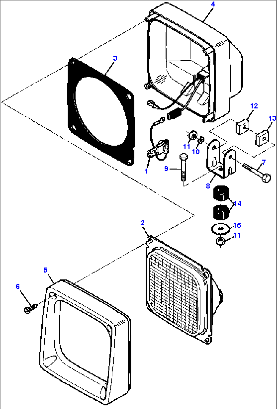 SINGLE BEAM HALOGEN LAMP