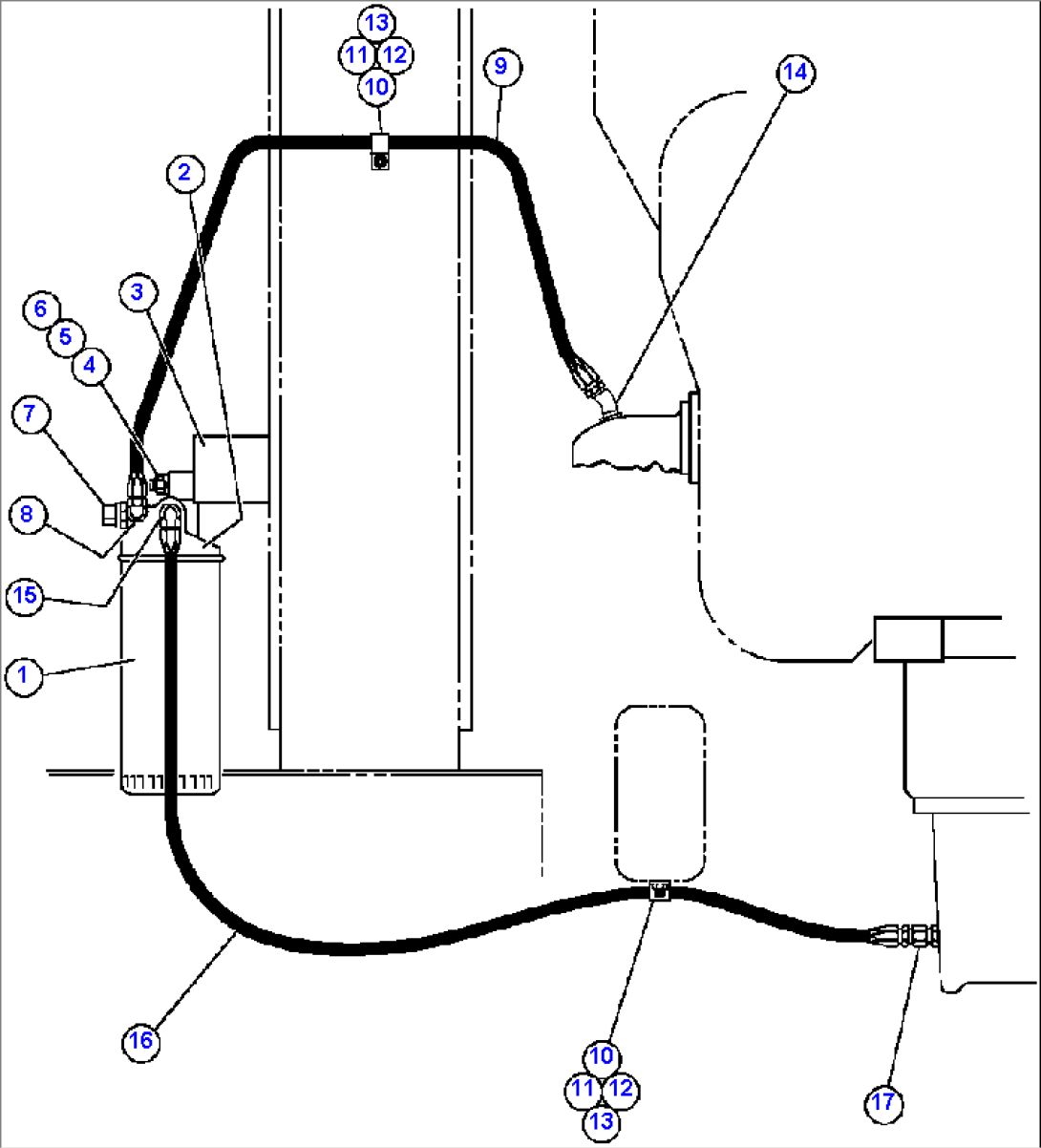 ENGINE BY-PASS FILTER PIPING & INSTL