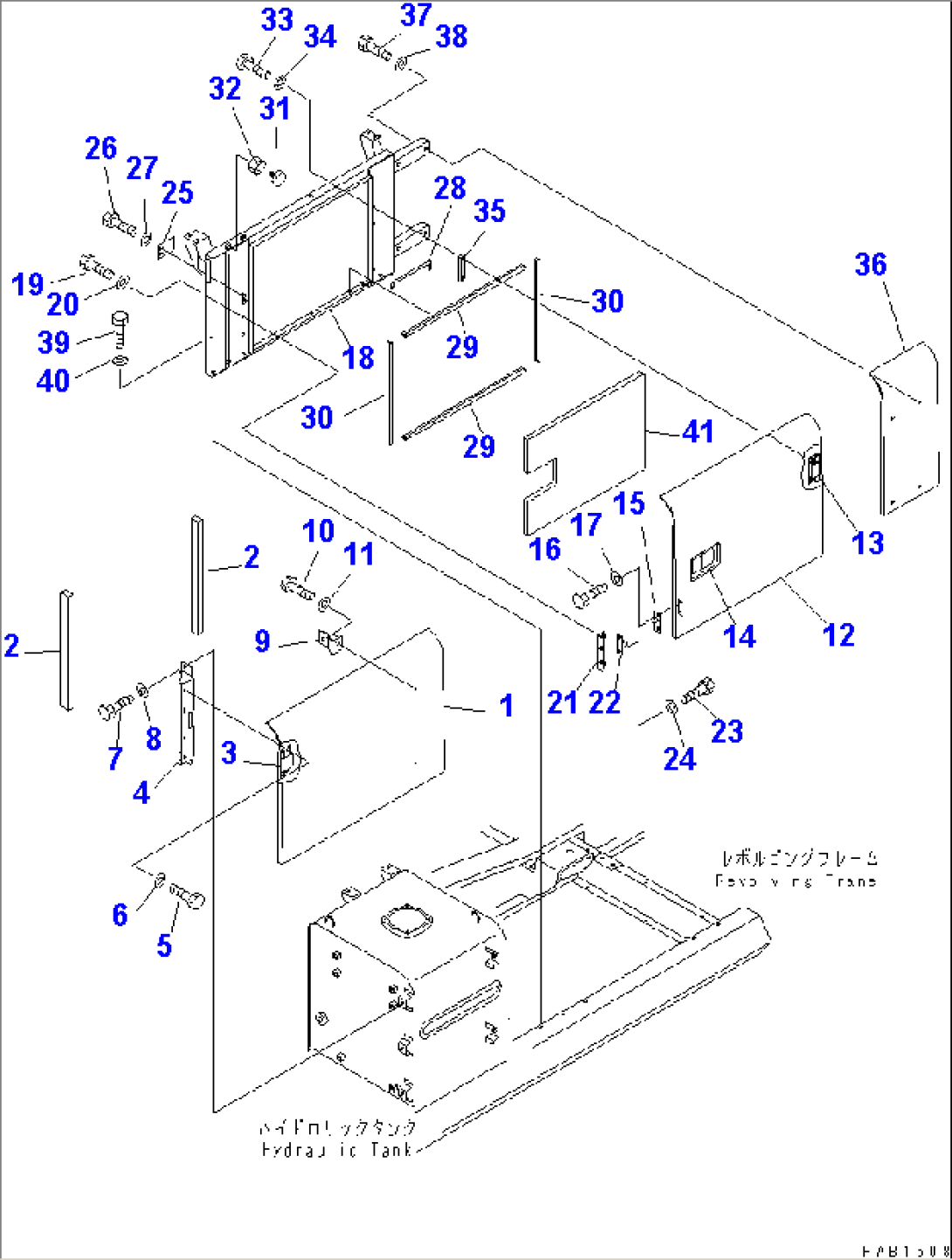 LEFT SIDE DOOR (MACHINE CAB)(#30001-31999)