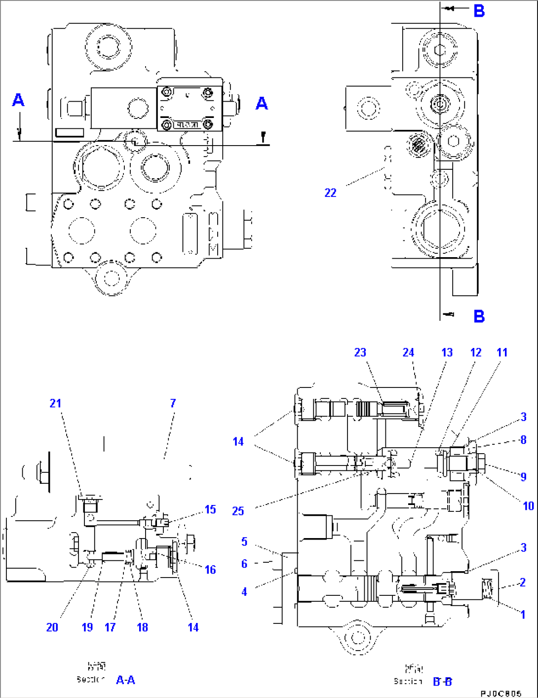 HYDRAULIC PIPING (ECSS) (VALVE INNER PARTS)