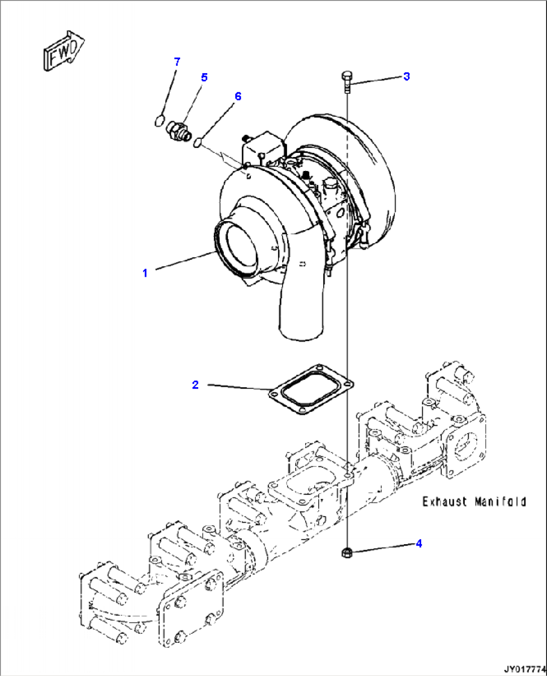 A1203-A2A6 KOMATSU VARIABLE GEOMETRY TURBOCHARGER (KVGT)