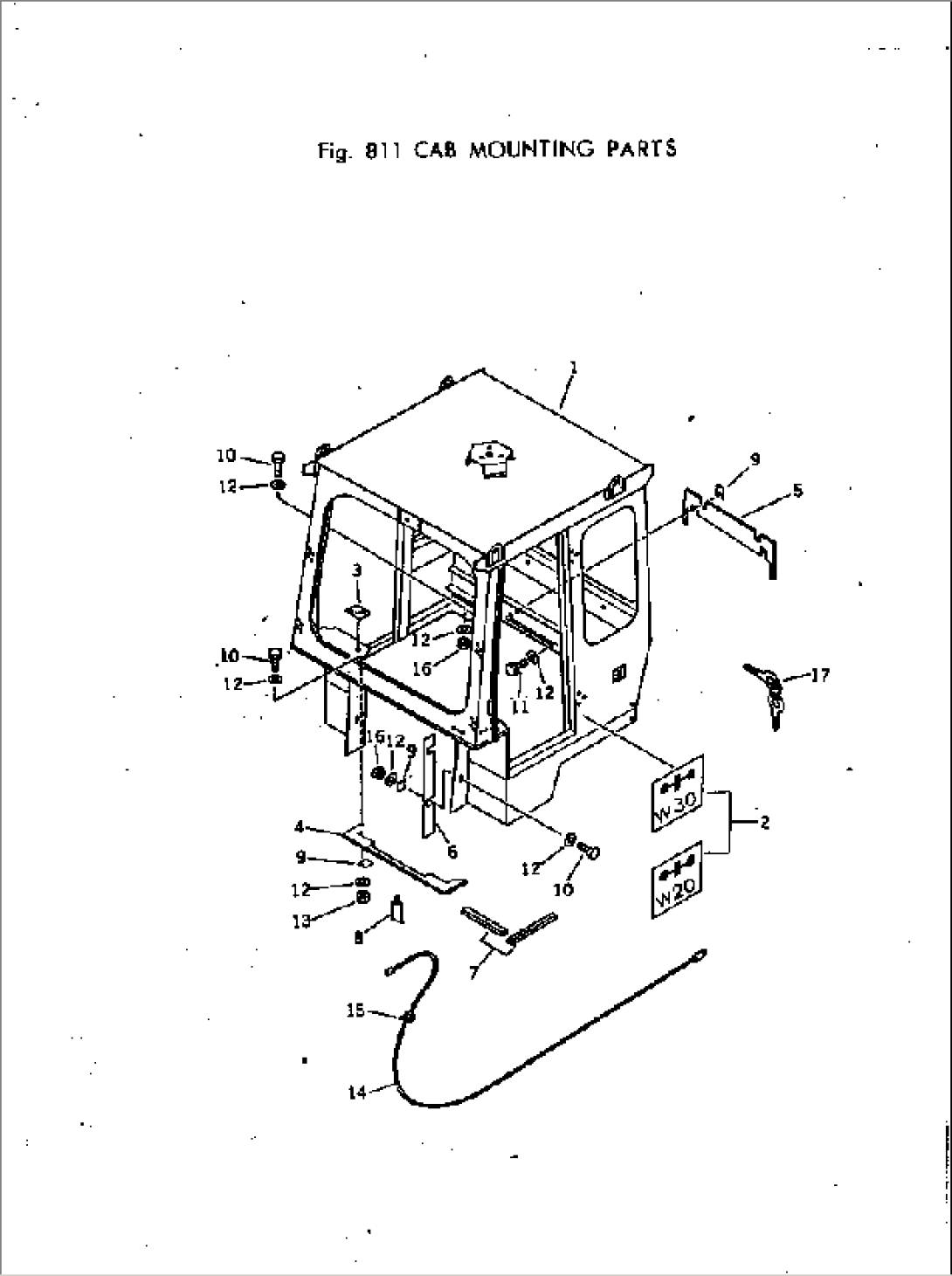 CAB MOUNTING PARTS