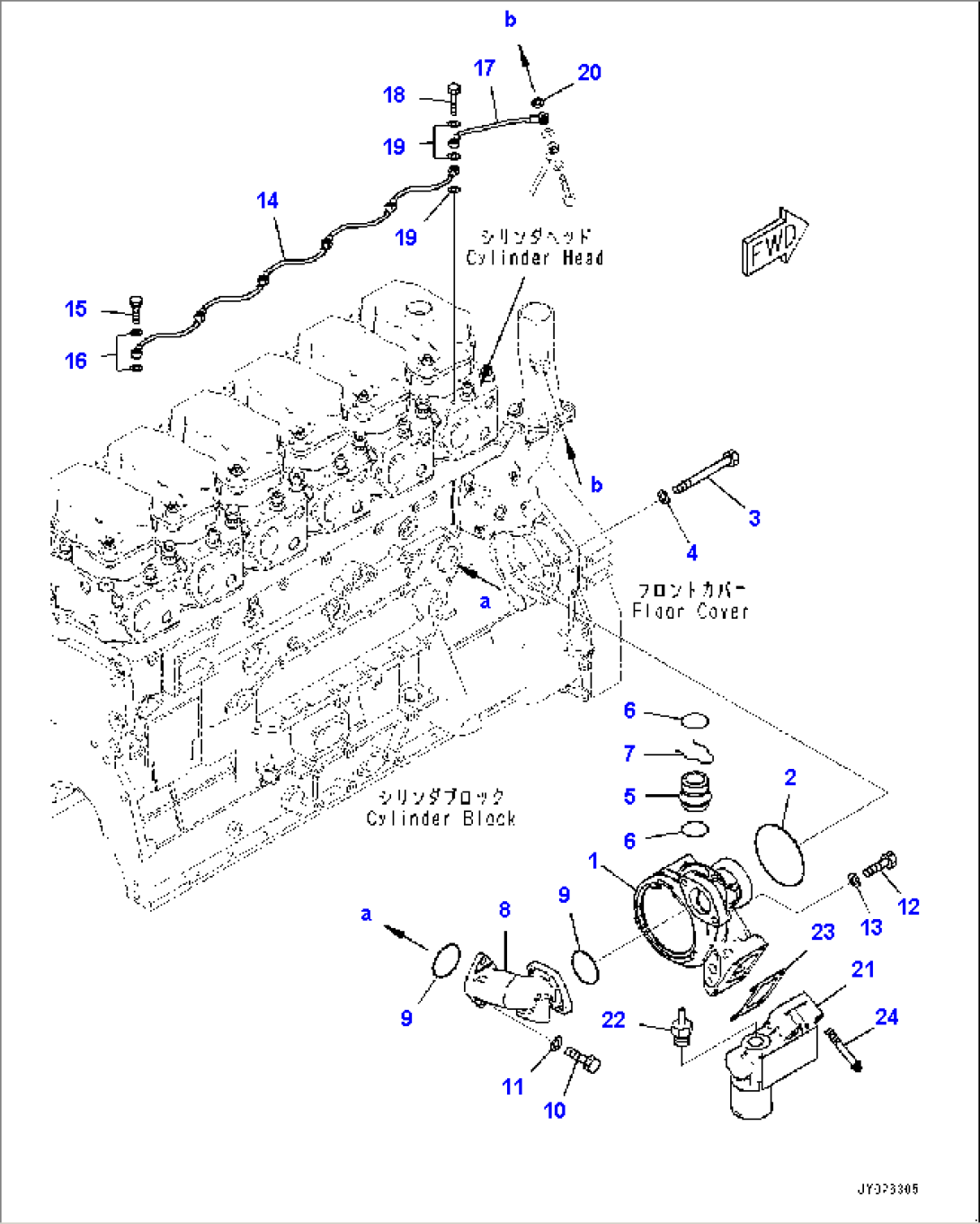 Water Pump Mounting and Air Vent