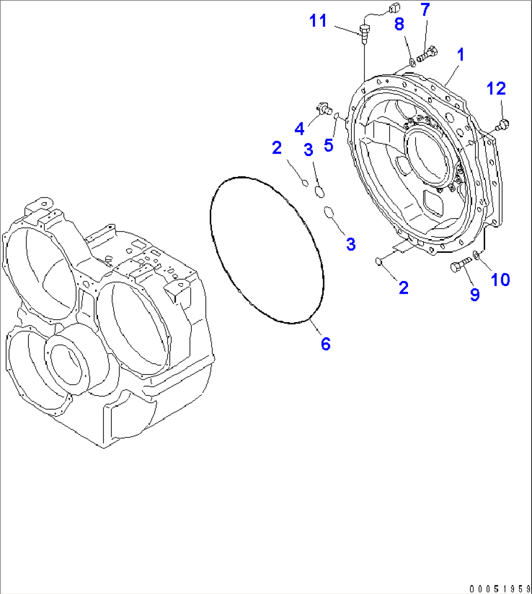 TORQUE CONVERTER (4/7) (REAR HOSING)(#7001-)