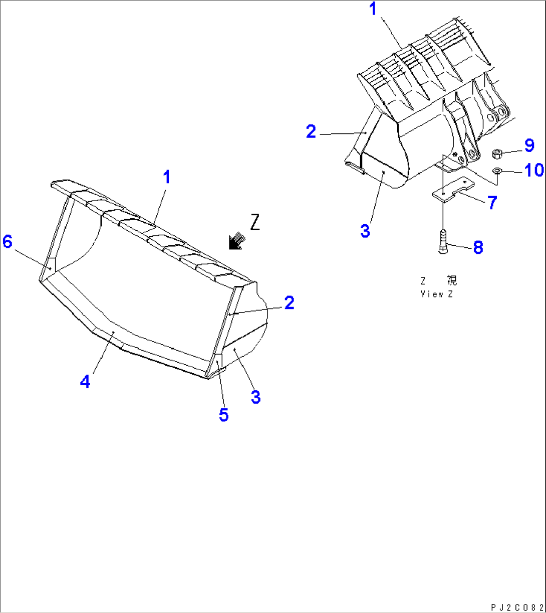 SPADE NOSE BUCKET (4.3M3)