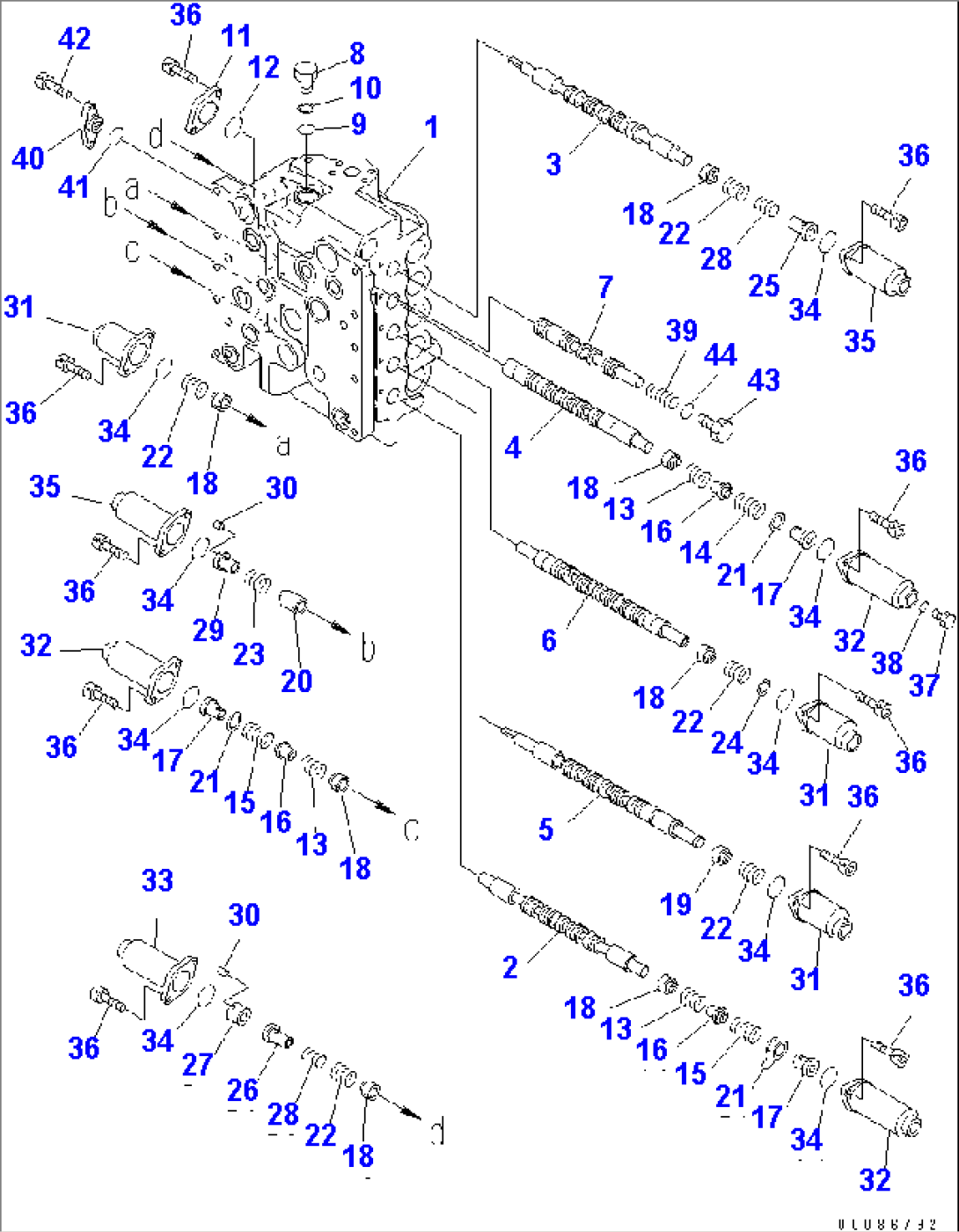 MAIN VALVE (7/8) (FOR LOADER)