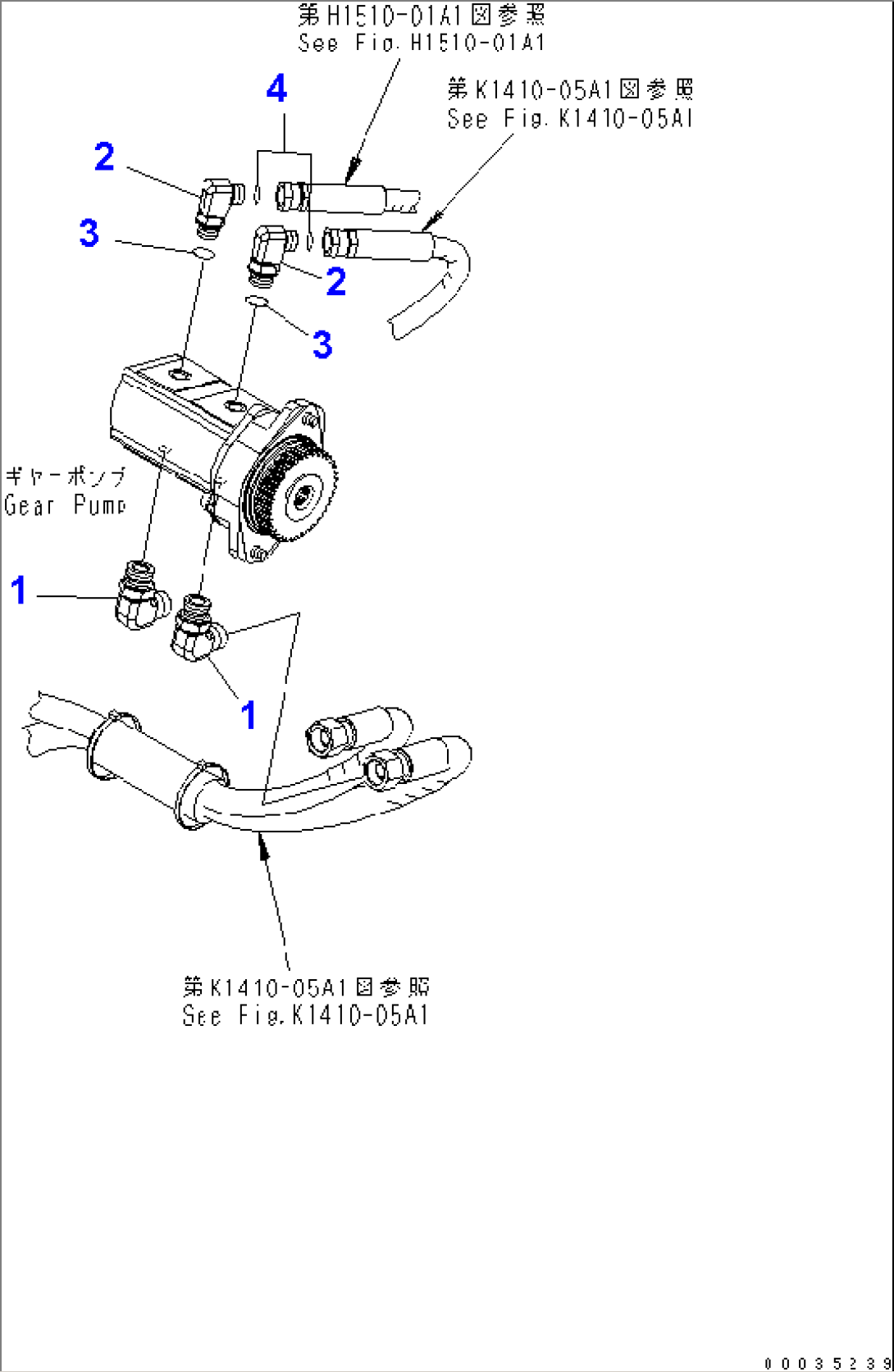 STEERING LINE (UPPER) (GEAR PUMP ELBOW) (ITALY SPEC.)