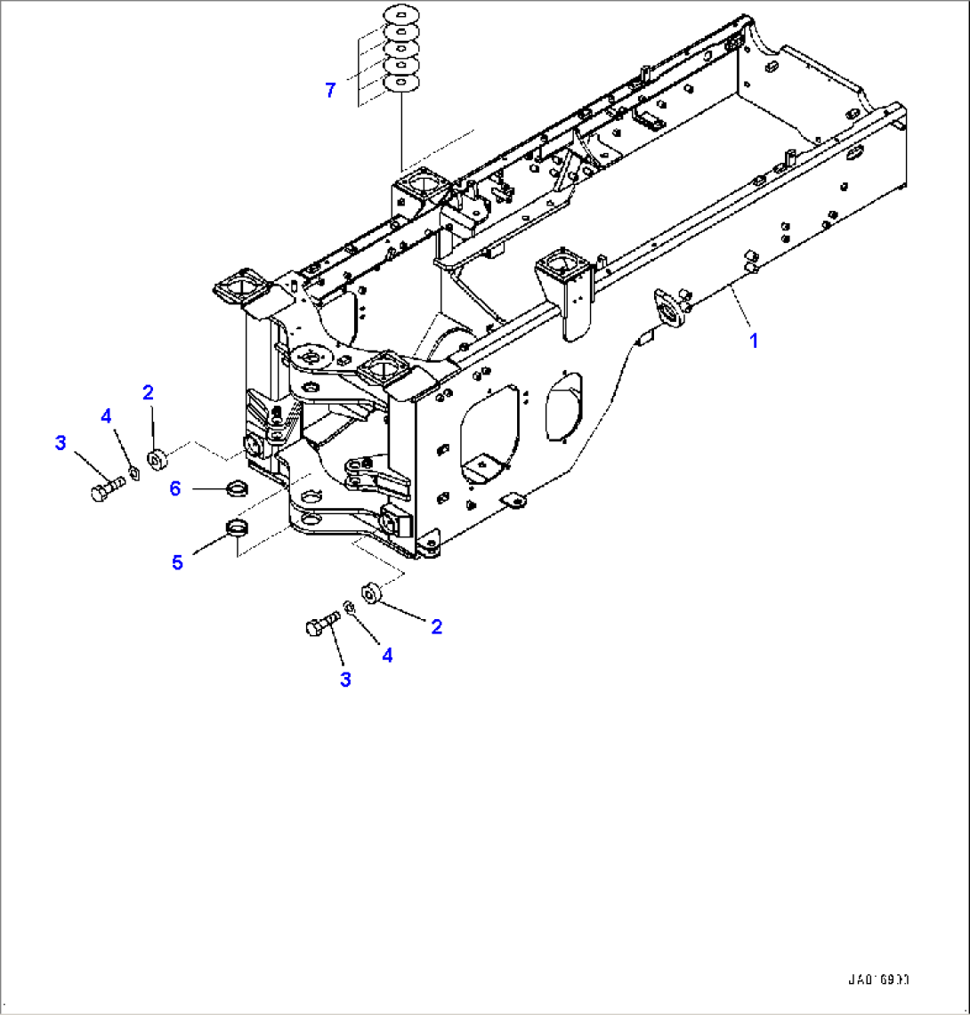 Rear Frame (#80001-)