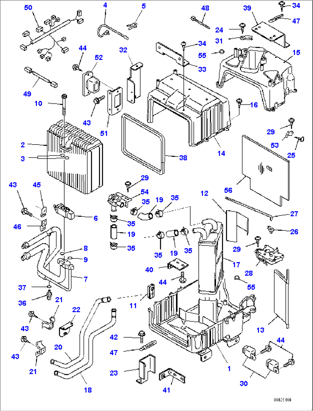 Dashboard, Inner Parts, Air Conditioner Unit (#11609-)