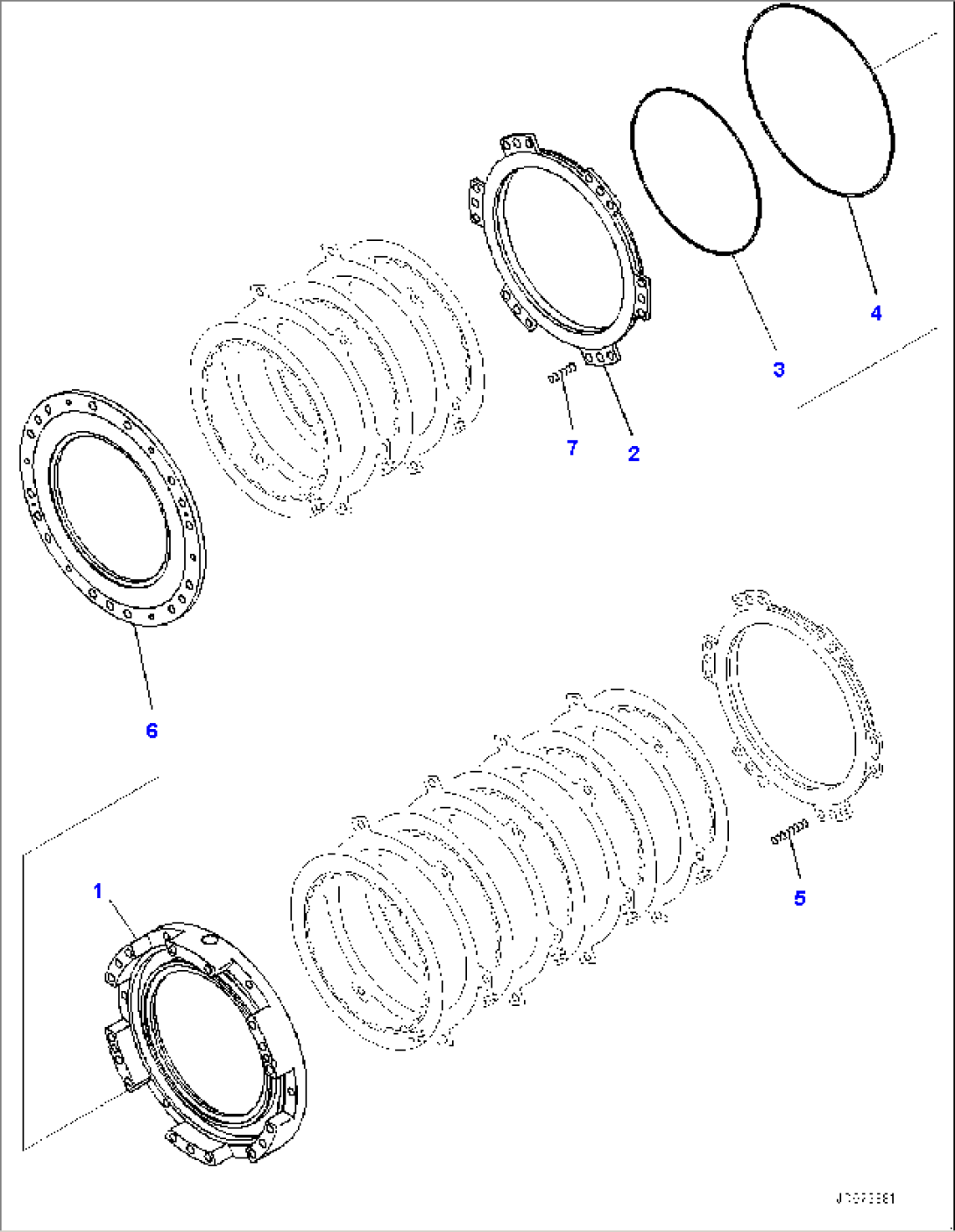 Torque Converter and Transmission, 3rd Housing (#50001-)