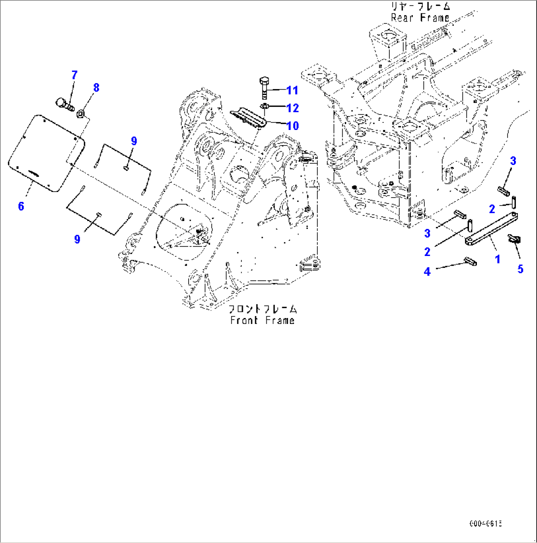 Articulate Lock Bar and Frame Cover, Front Cover (#65949-)