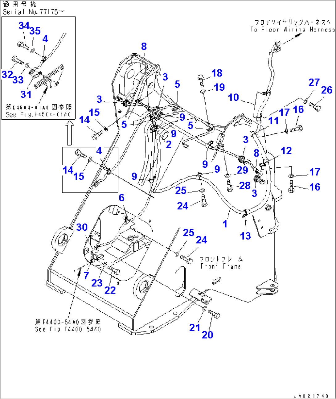 FRONT HARNESS (FOR EXCEPT JAPAN) (FOR BOOM KICK OUT)