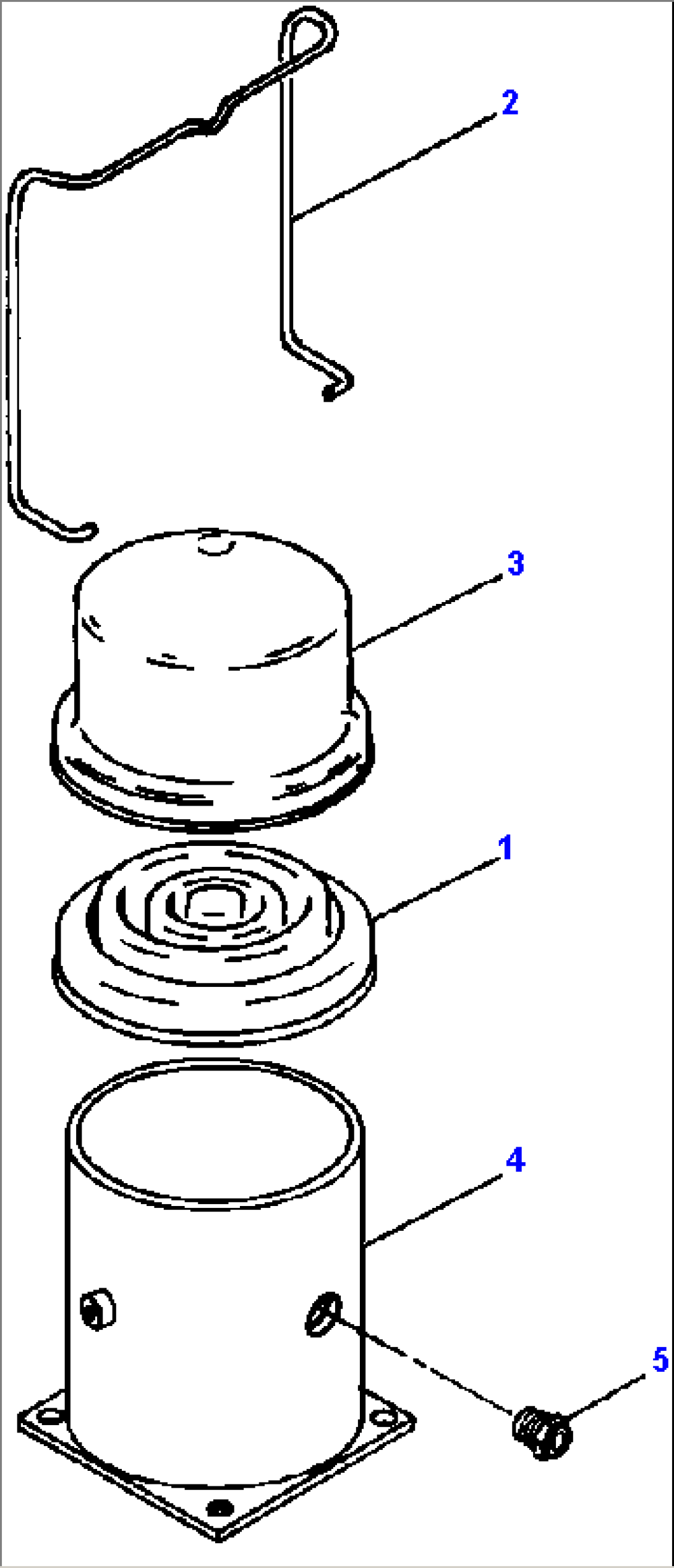 SERVICE BRAKE PRESSURE CONVERTER RESERVOIR