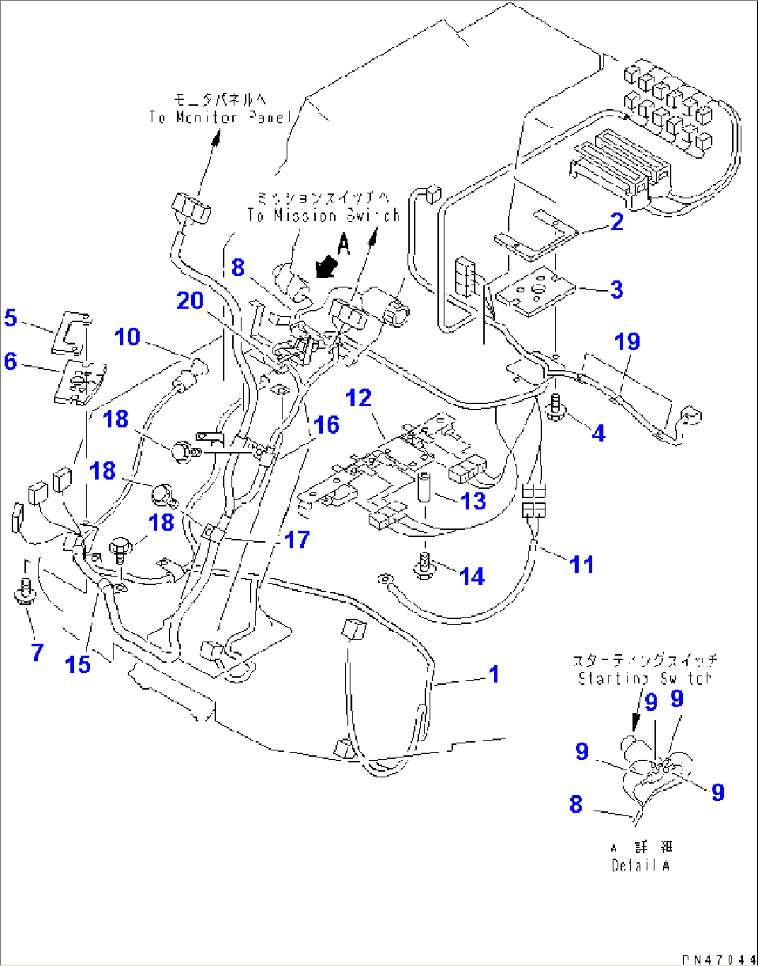 ELECTRICAL SYSTEM (FLOOR LINE)(#50001-)