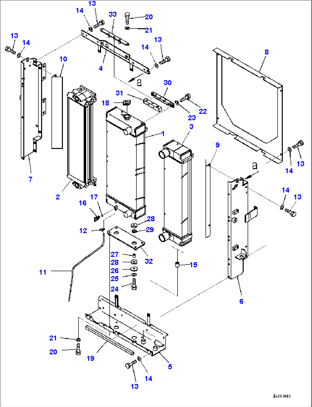 Radiator, Radiator and Oil Cooler (#75811-)