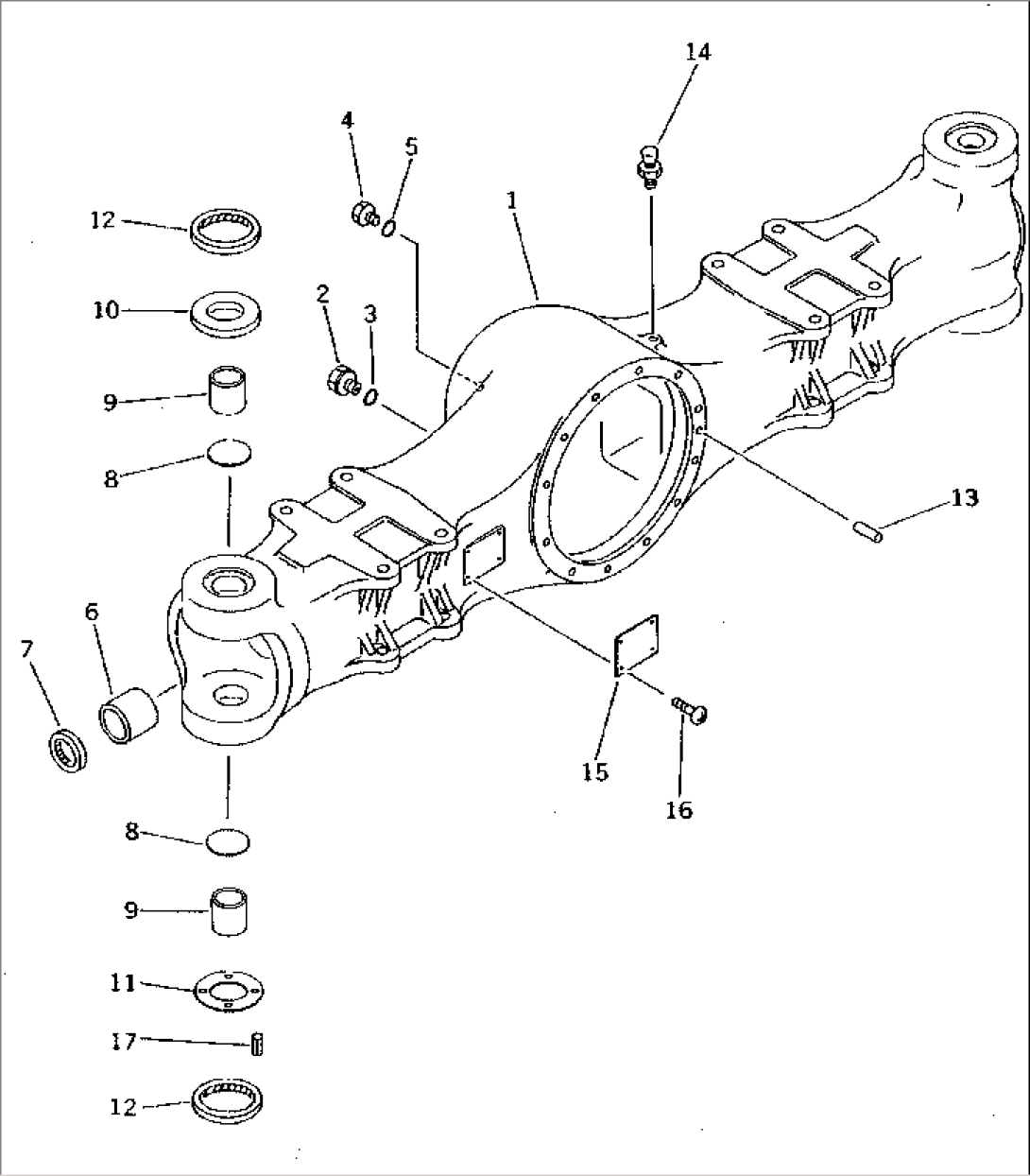 FRONT AXLE HOUSING(#2301-)