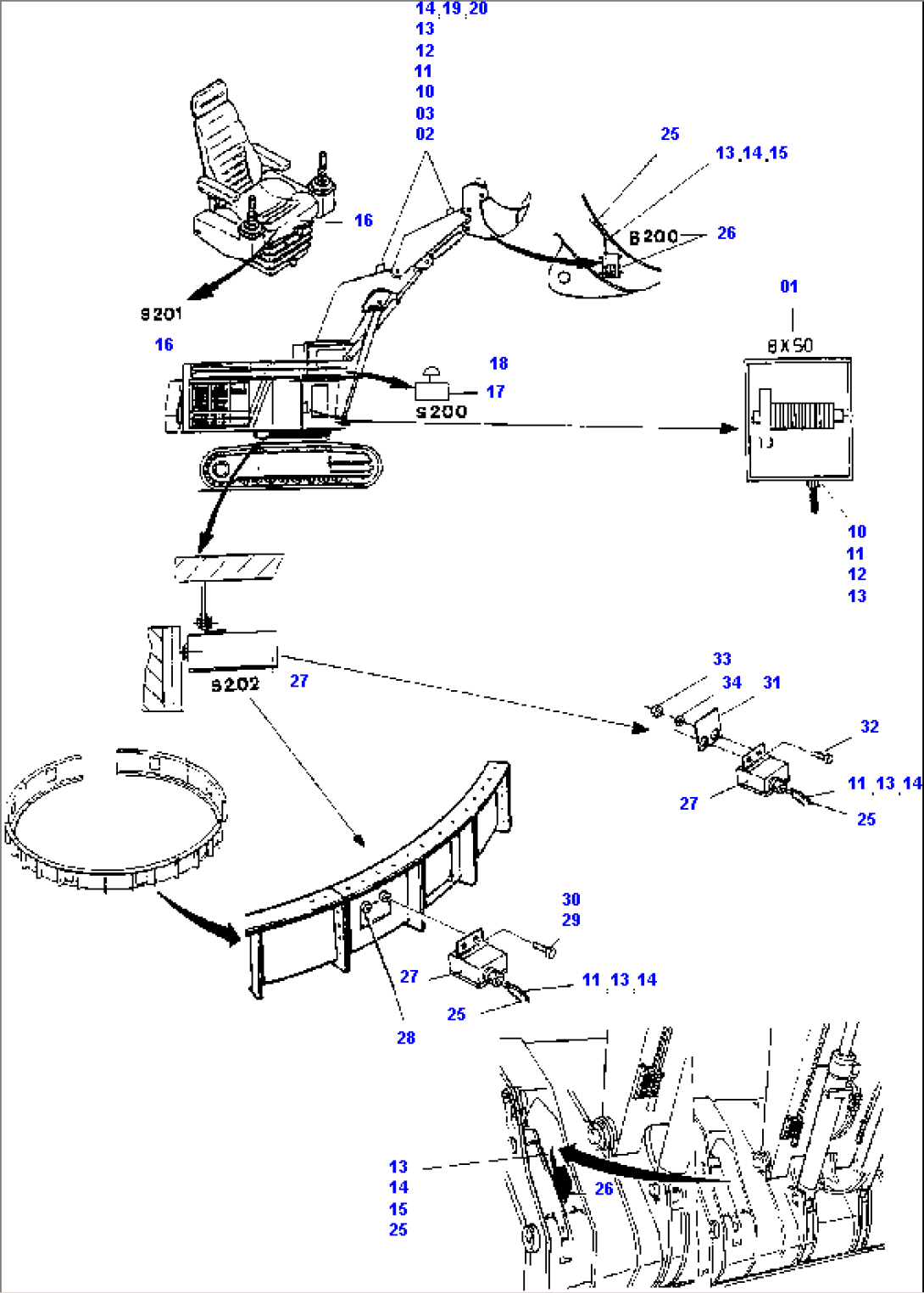 Electronic Bucket Position Limitation