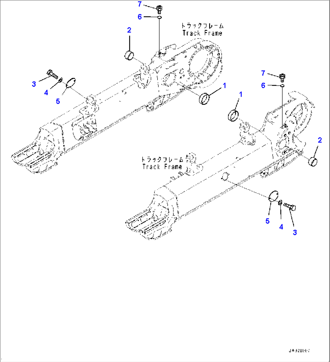 Track Frame Related Parts (#40001-)