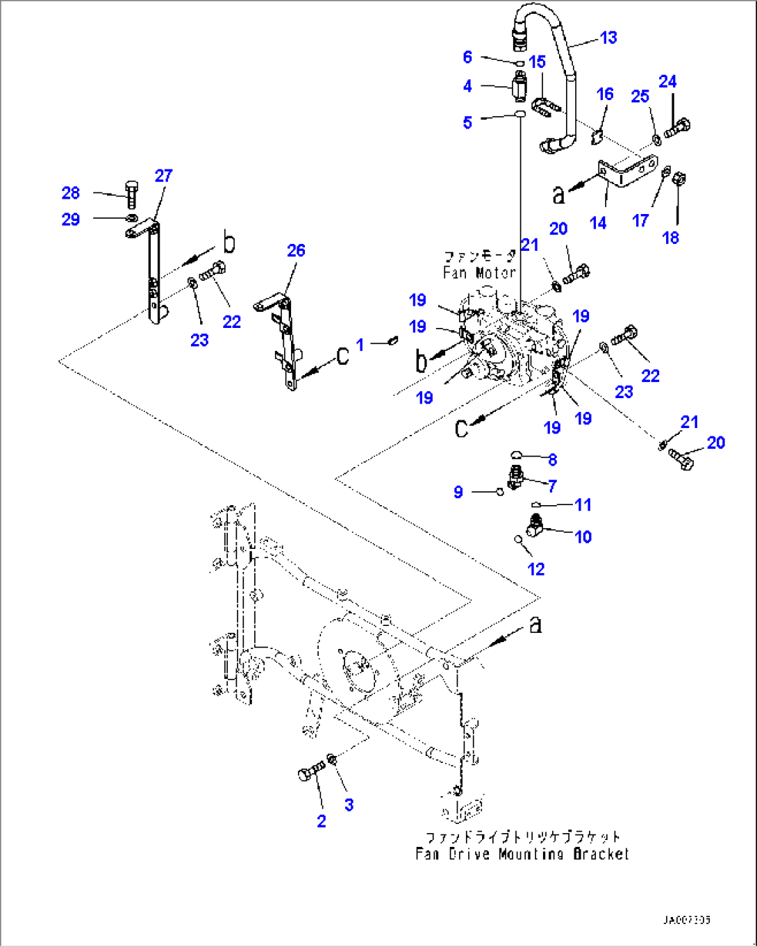 Radiator, Fan Related Parts (#80001-)