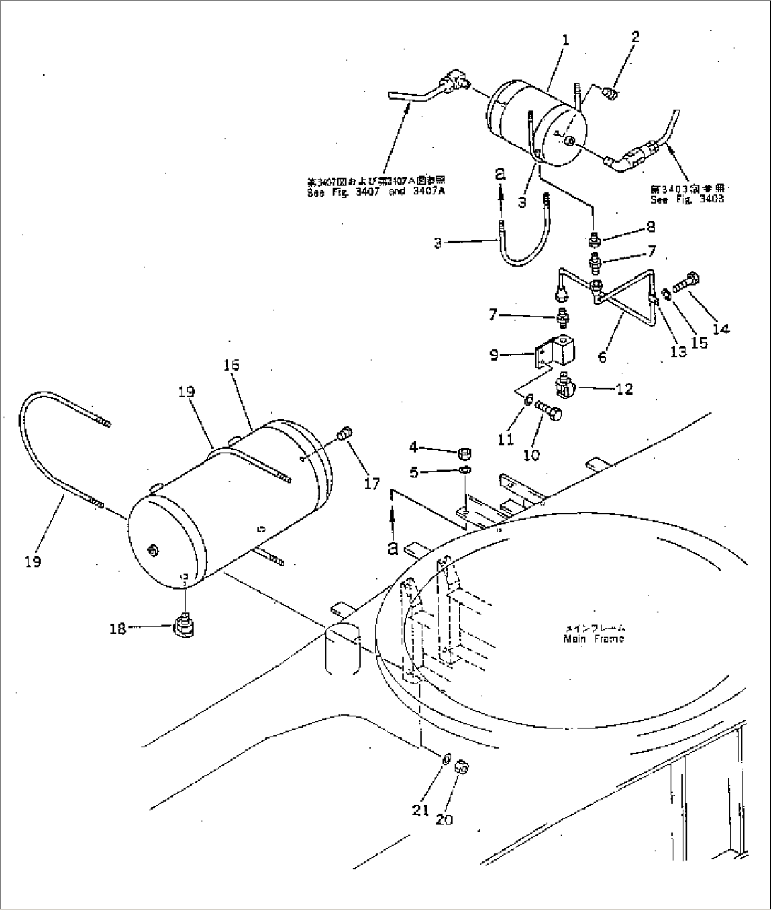 AIR PIPING (AIR RESERVOIR DRAIN LINE)