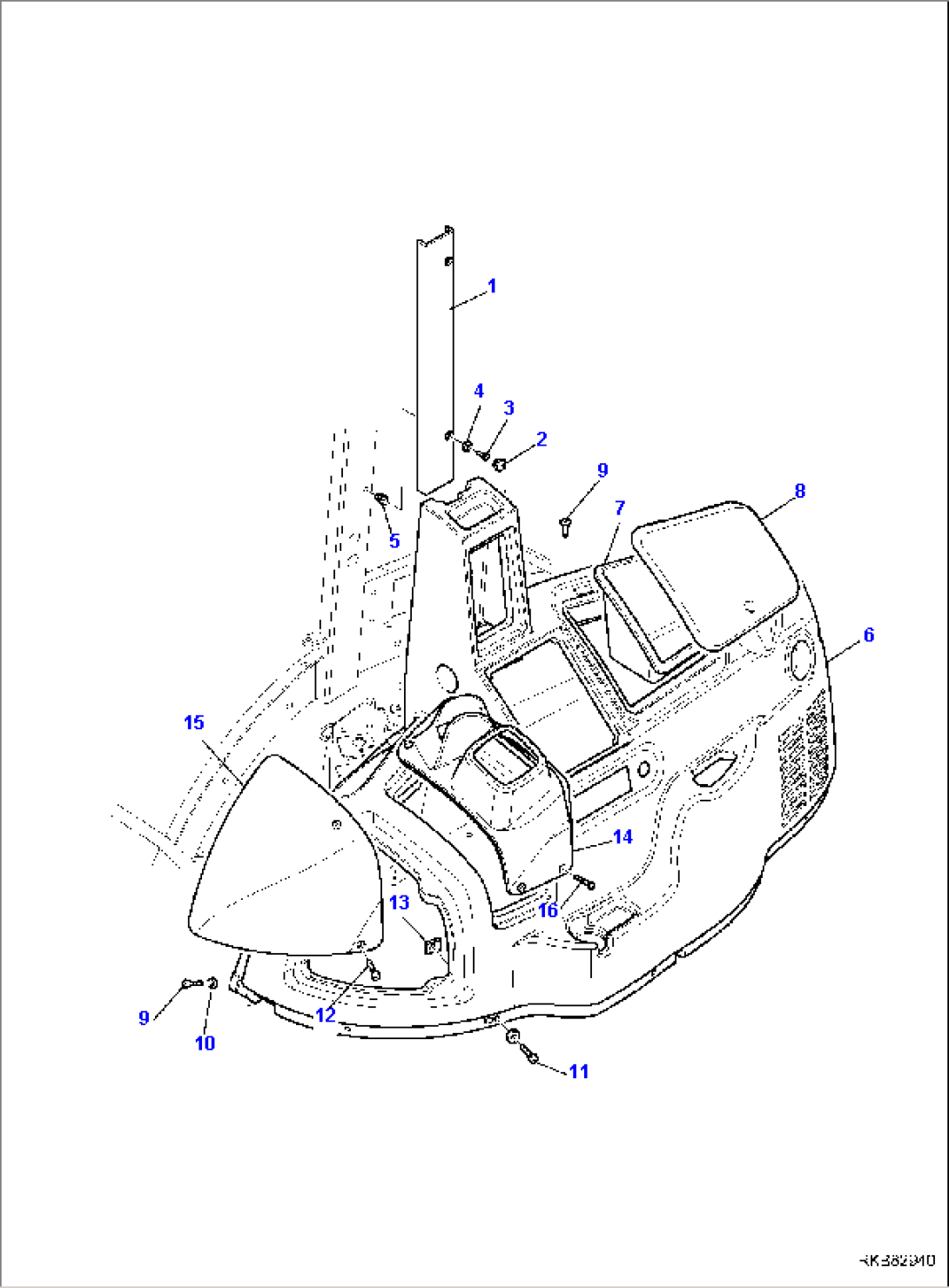 CAB (WITH HEATING) (10/14)