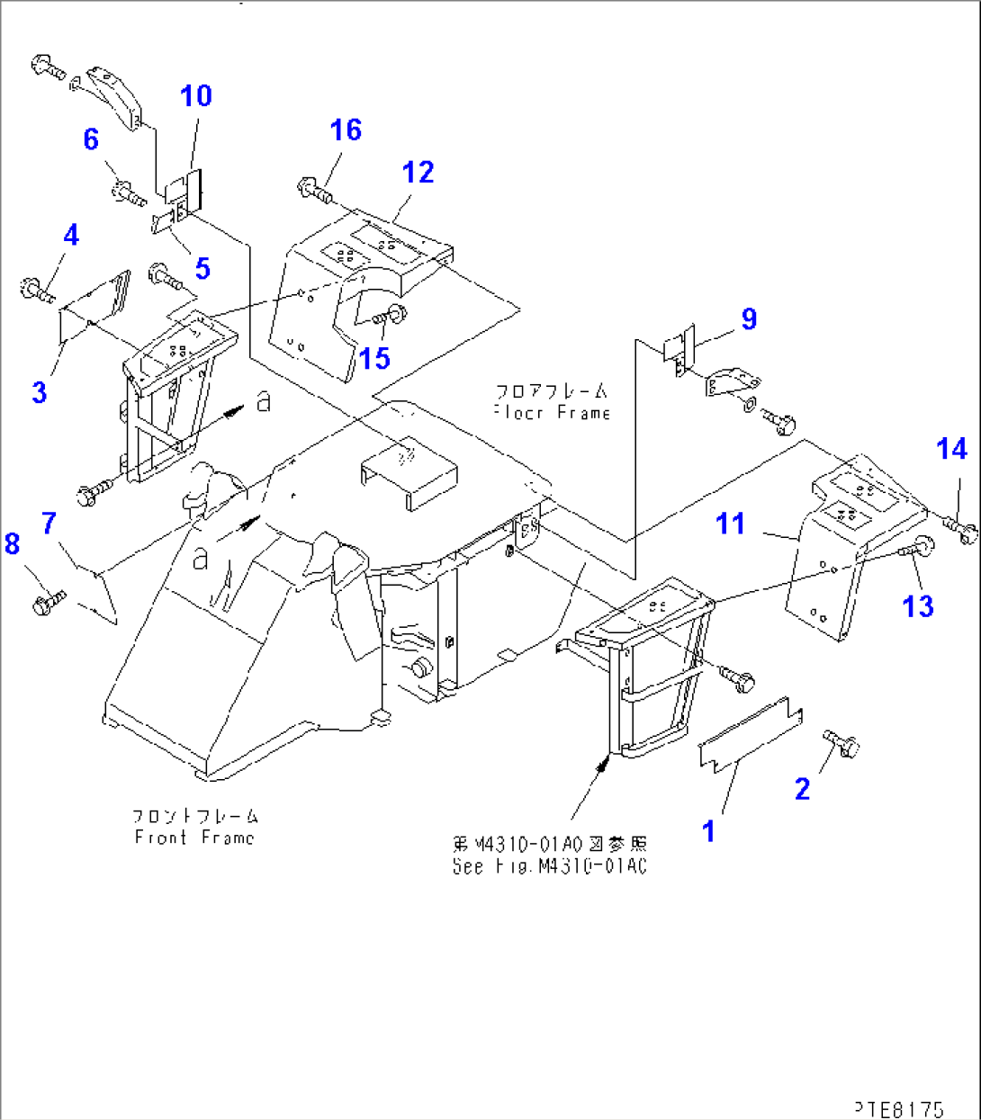 LADDER (FLOOR COVER AND REAR FENDER)
