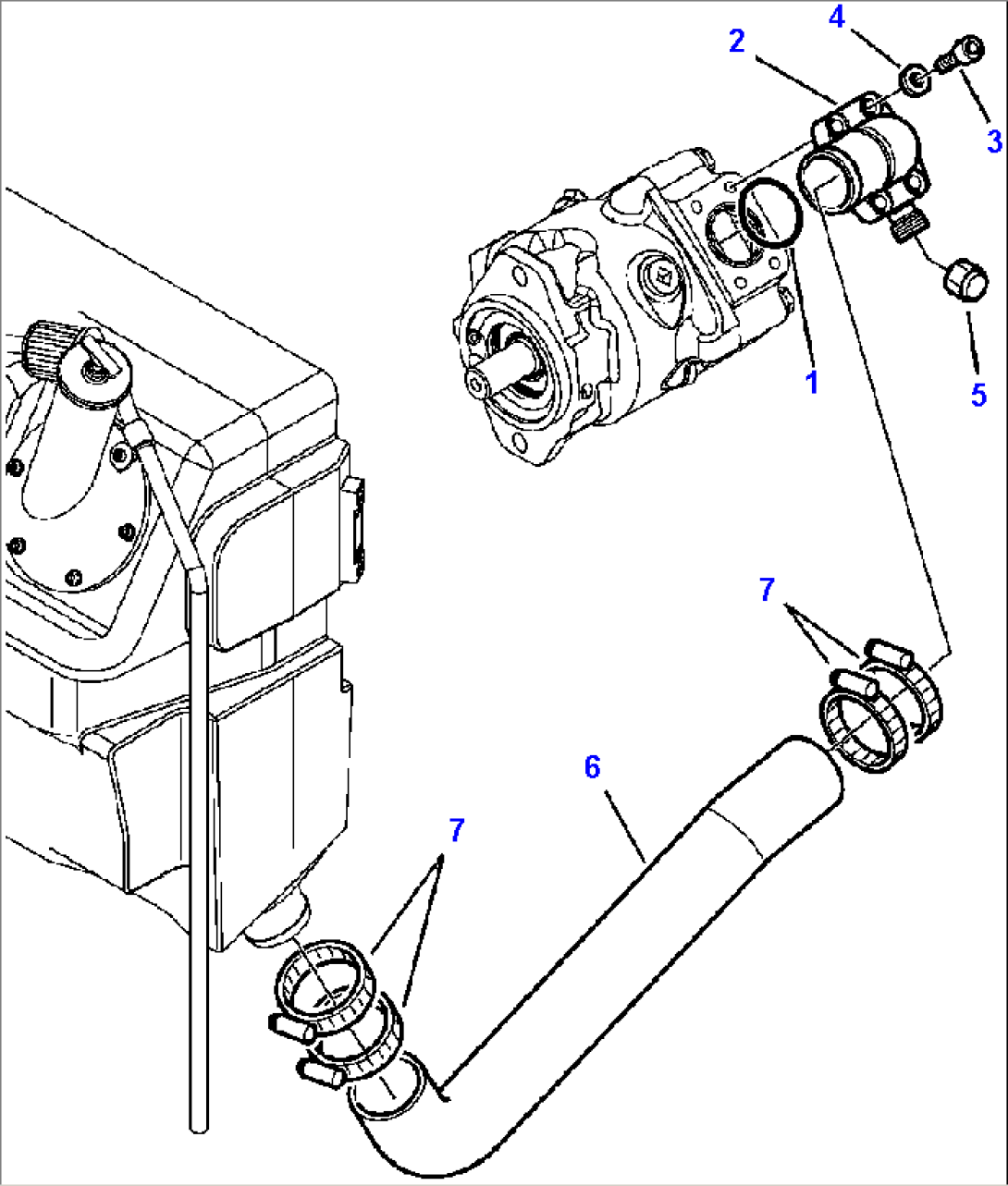 H6300-01A0 MACHINE PIPING SUCTION LINE