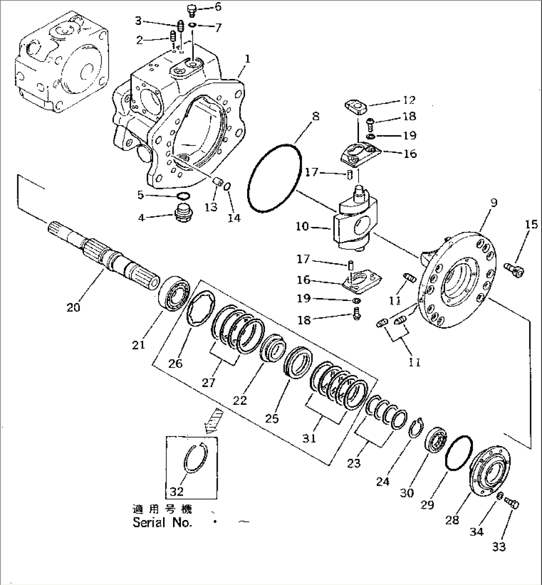 HYDRAULIC PUMP¤ FRONT (1/2) (WITH OLSS)