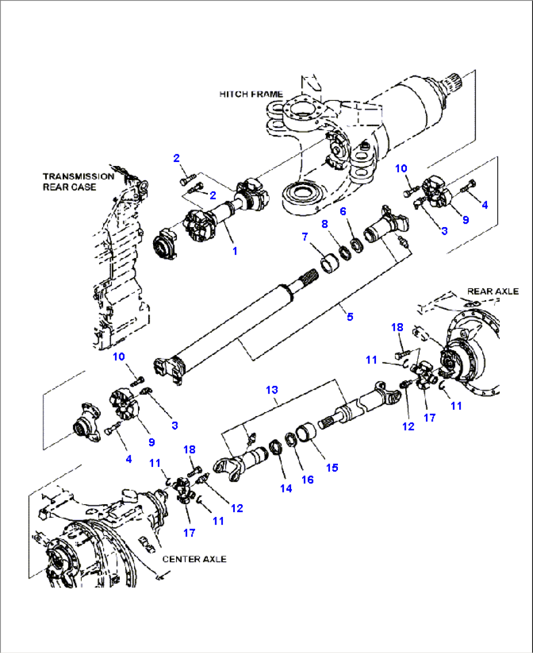 F3240-01A0 DRIVE SHAFT REAR