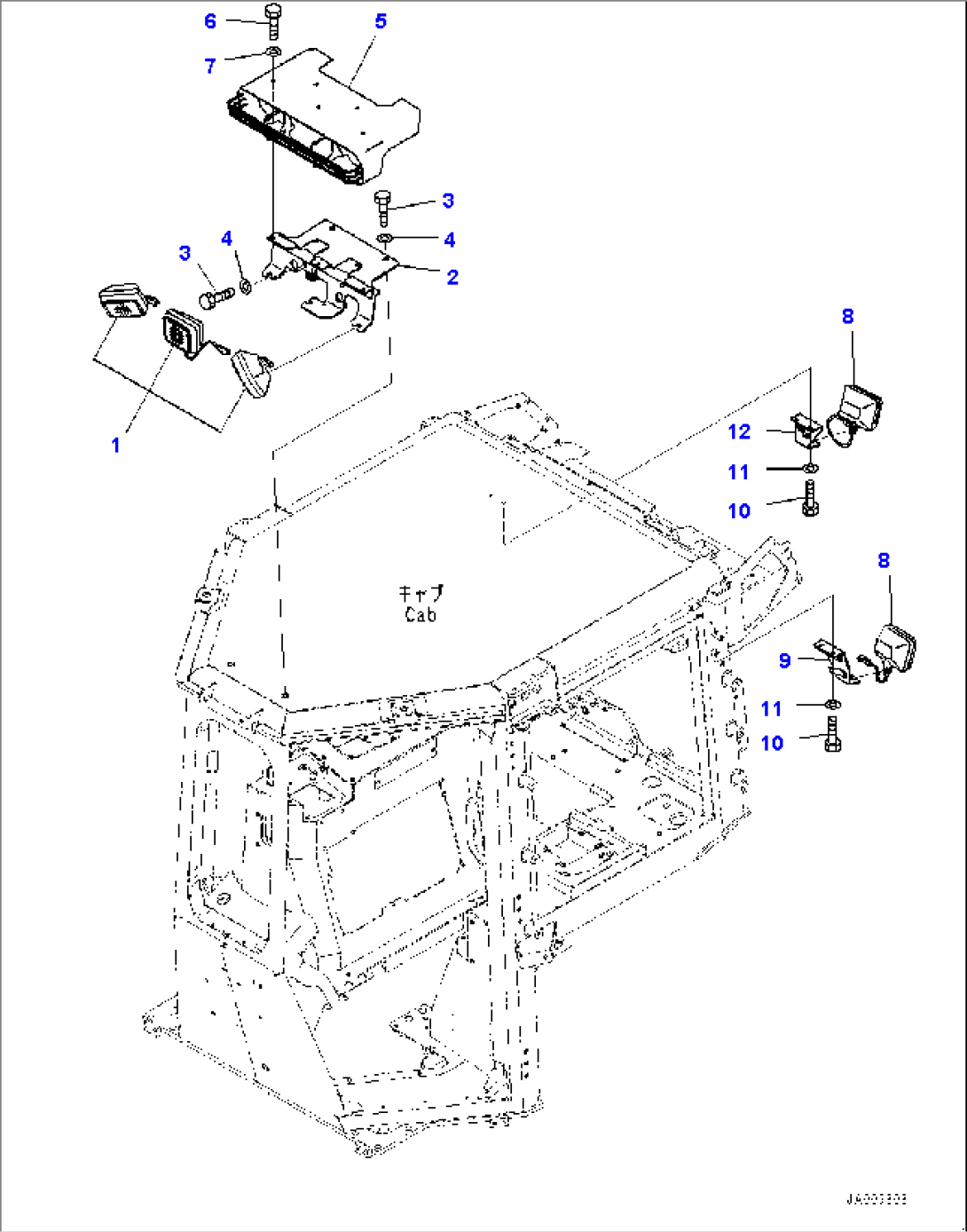 Cab, Working Lamp (#30001-)
