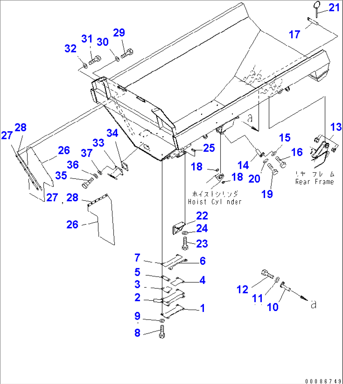 BODY ACCESSORY AND PARTS (ACCESSORY) (WITH BODY HEATING)(#2001-2611)