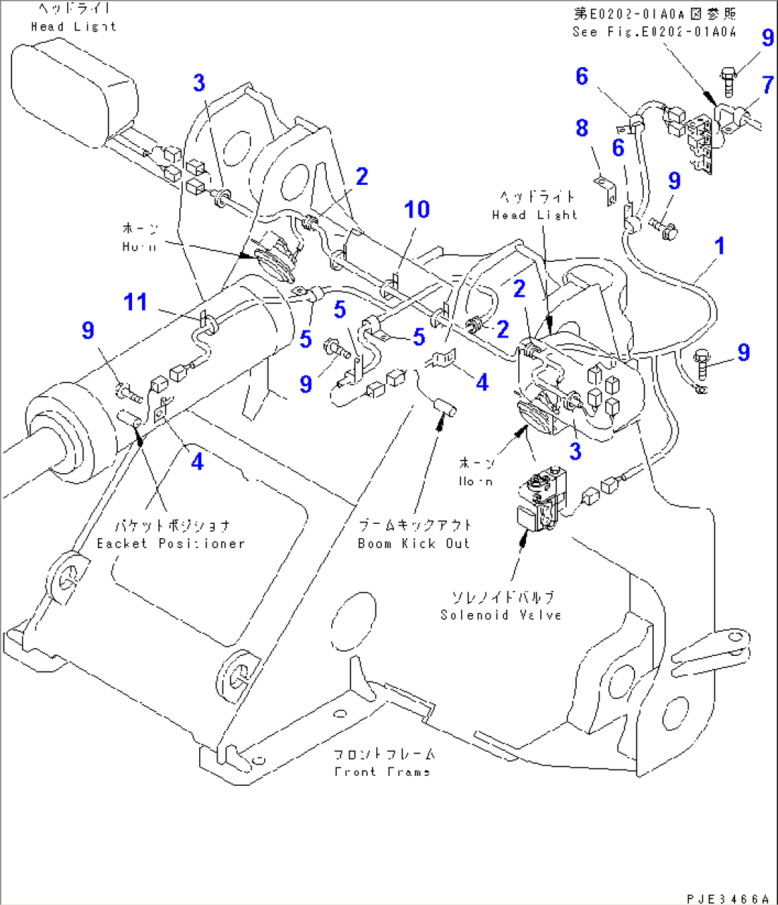 WIRING HARNESS (FRONT FRAME LINE) (WITH E.C.S.S.)(#52001-)