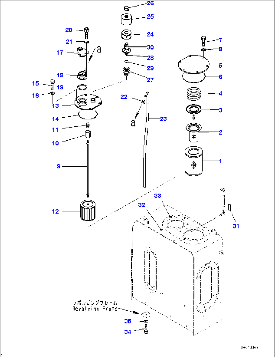 Hydraulic Tank, Element and Strainer (#30587-)