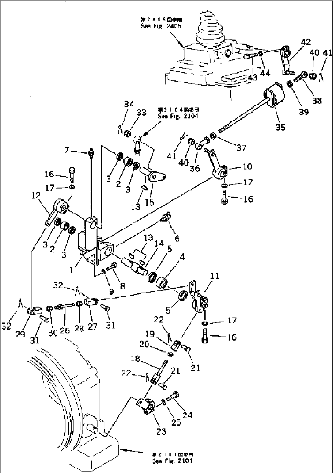 MAIN CLUTCH CONTROL LINKAGE