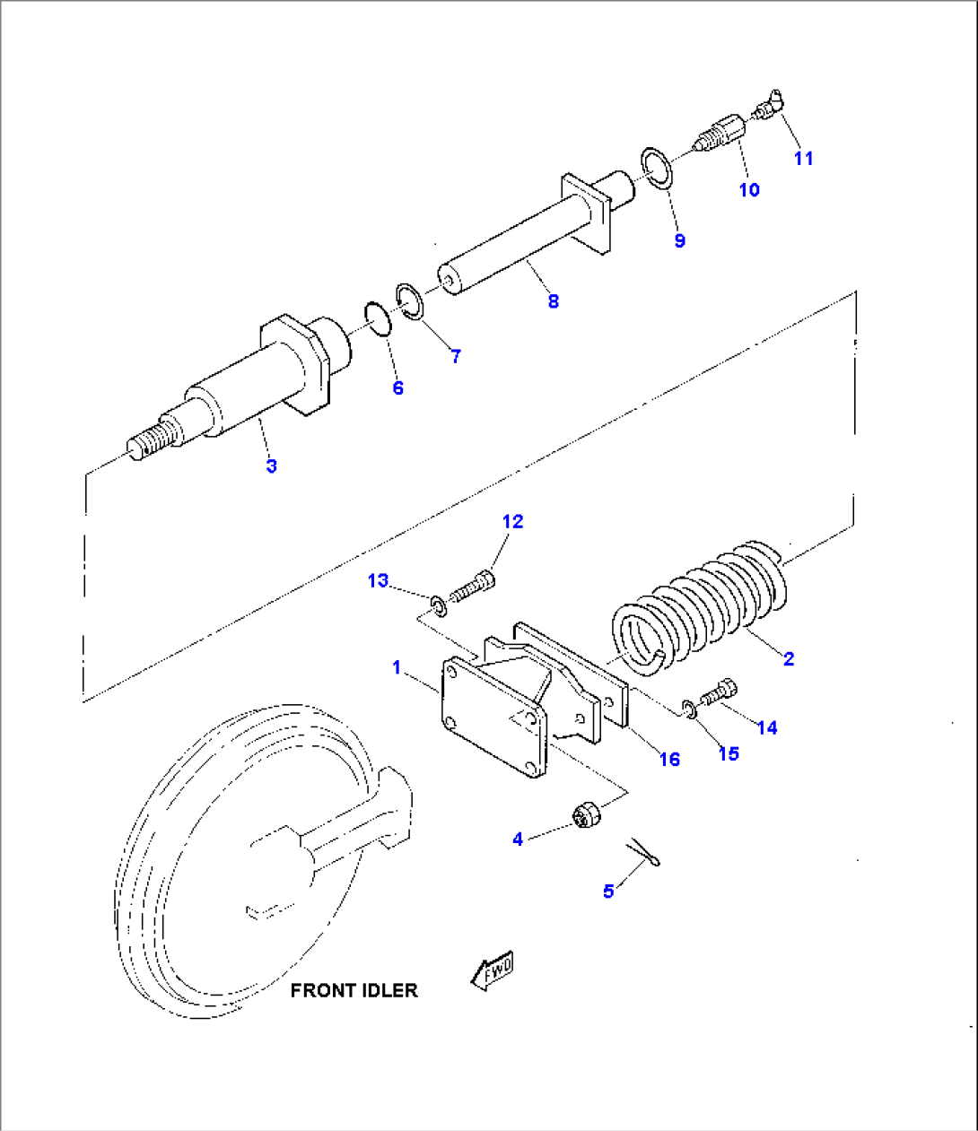 RECOIL SPRING (FOR RUBBER SHOE)