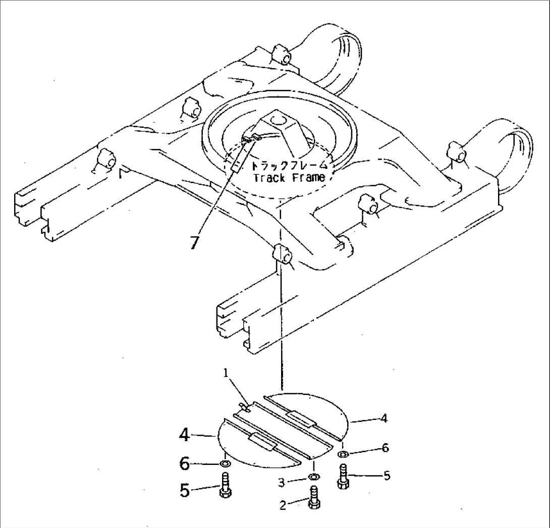 TRACK FRAME UNDER COVER (COMPO.)